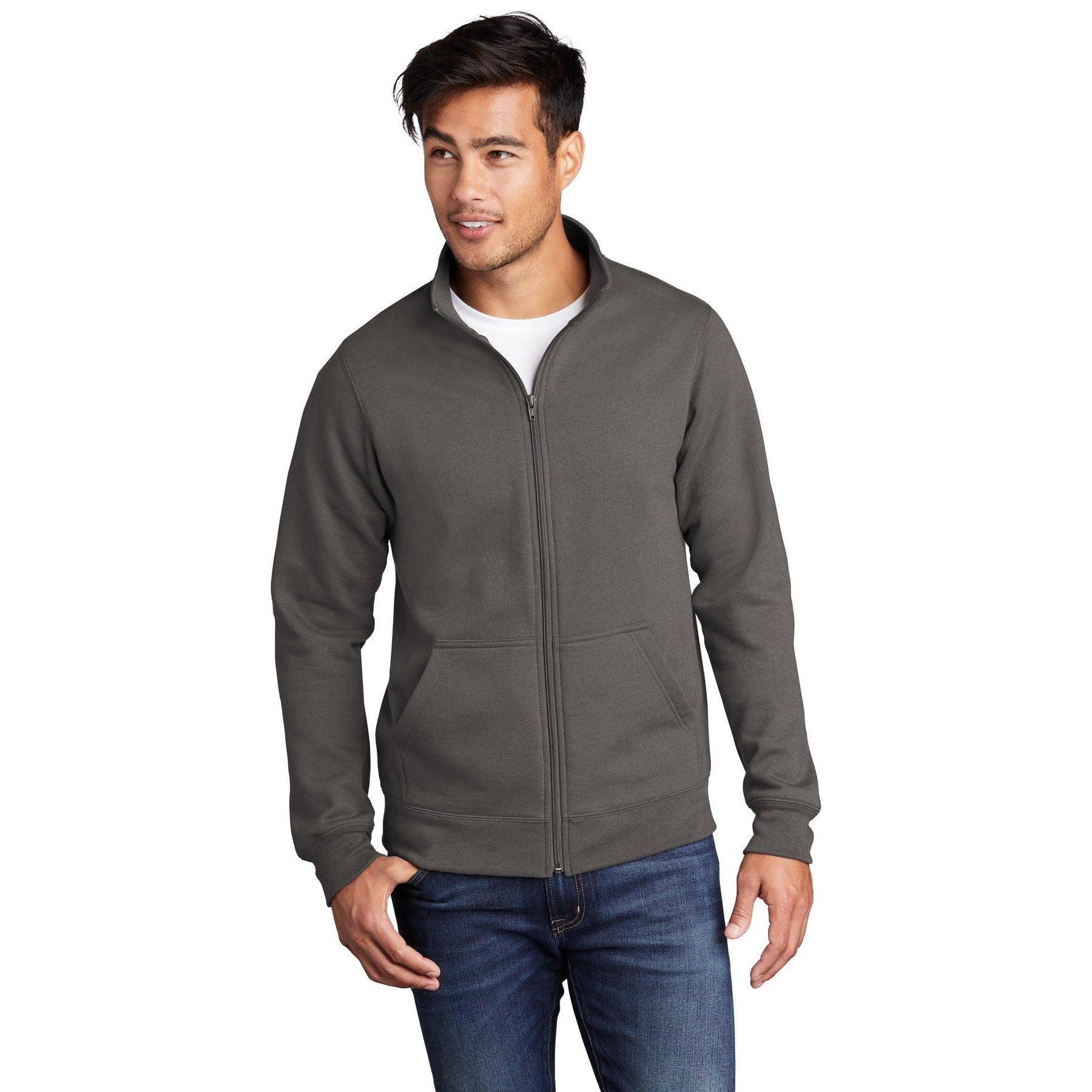 Port & Company-Port & Company ® Core Fleece Cadet Full-Zip Sweatshirt PC78FZ-MedTech-2